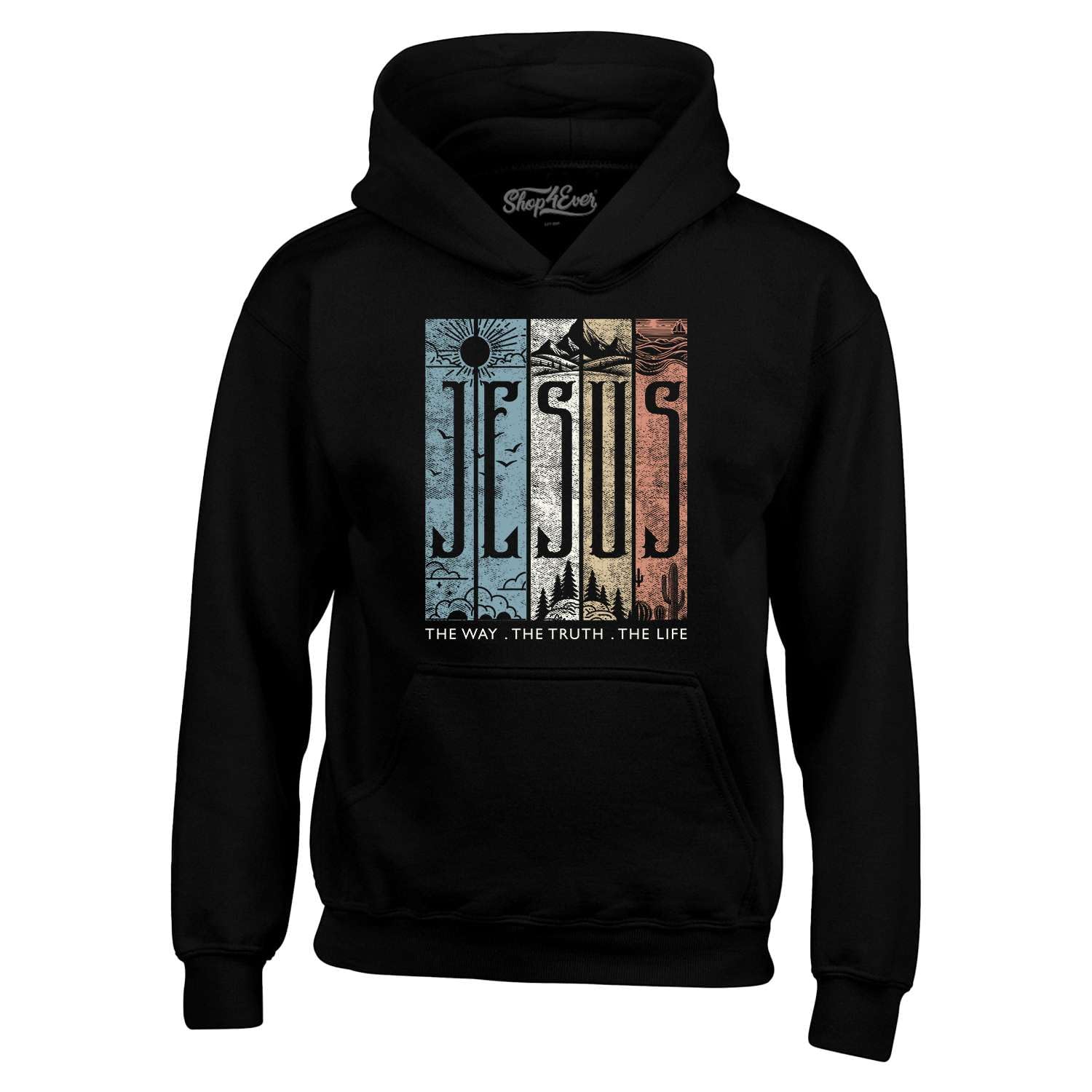shop4everJesus The Way The Life The Truth Hoodie Sweatshirts