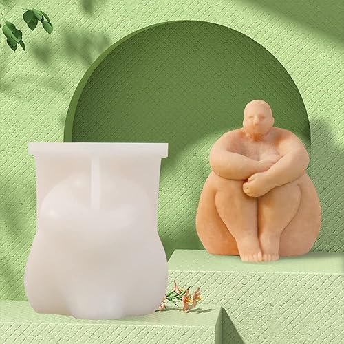 Miniatura 13 de Kaxich 2 moldes para velas con ojos cerrados para niña, molde de fundición de resina de silicona para hacer jabón, velas de cera epoxi, Dos