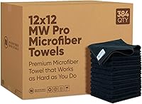 Vista 14 de MW Pro - Paños de limpieza de microfibra a granel al por mayor Morado - Caja: cantidad 384 Tamaño 12 x 12 pulgadas Toallas de microfibra