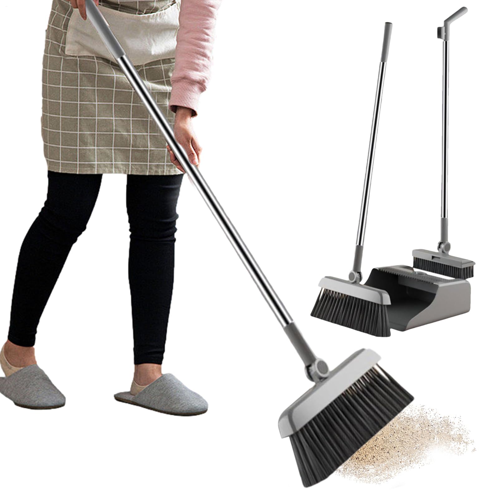 Ensemble de balais avec balayette et pelle de nettoyage pour maison et appartement