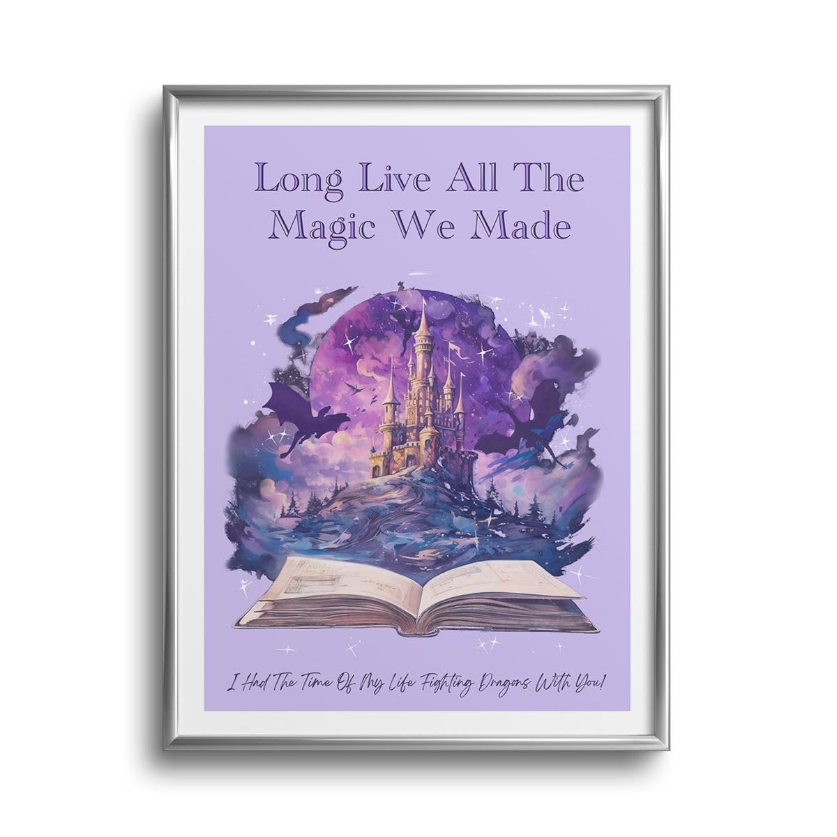 Craft Maniacs Taylor's Gotta Long live All The Magic We Made A4 Matt Laminated Framed/Unframed Poster For Pop Singer Lovers | Ideal For Room & Office Decoration (FRAMED)