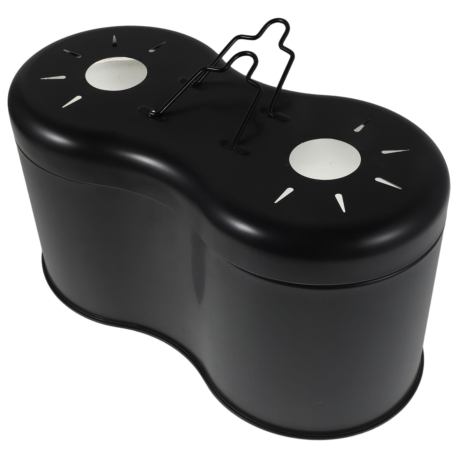 Abaodam Lampada Doppia per Rettili con Riflettore ad Alta Efficienza e Gancio Coprilampada per Bearded Dragon e Tartarughe Supporto per Lampada Uvb per Terrari