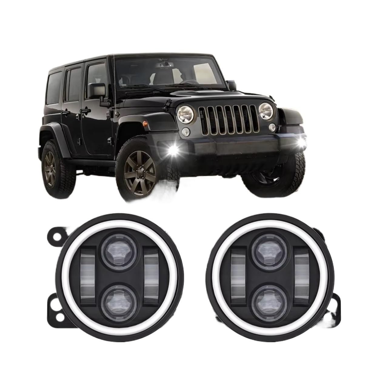 Auto Gruppo fendinebbia Compatibile Con Jeep Per Wrangler JK 2007~2015 Per Grand Per Cherokee 2011~2013 Lampada Sostitutiva Per Fendinebbia Anteriore Auto
