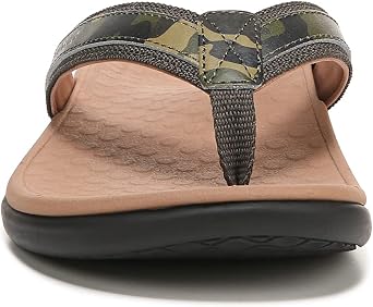 Vionic Women's Tide II Toe Post Sandals- Supportive Ladies Flip Flops That Include Three-Zone Comfort with Orthotic Insole Arch Support, Medium Fit