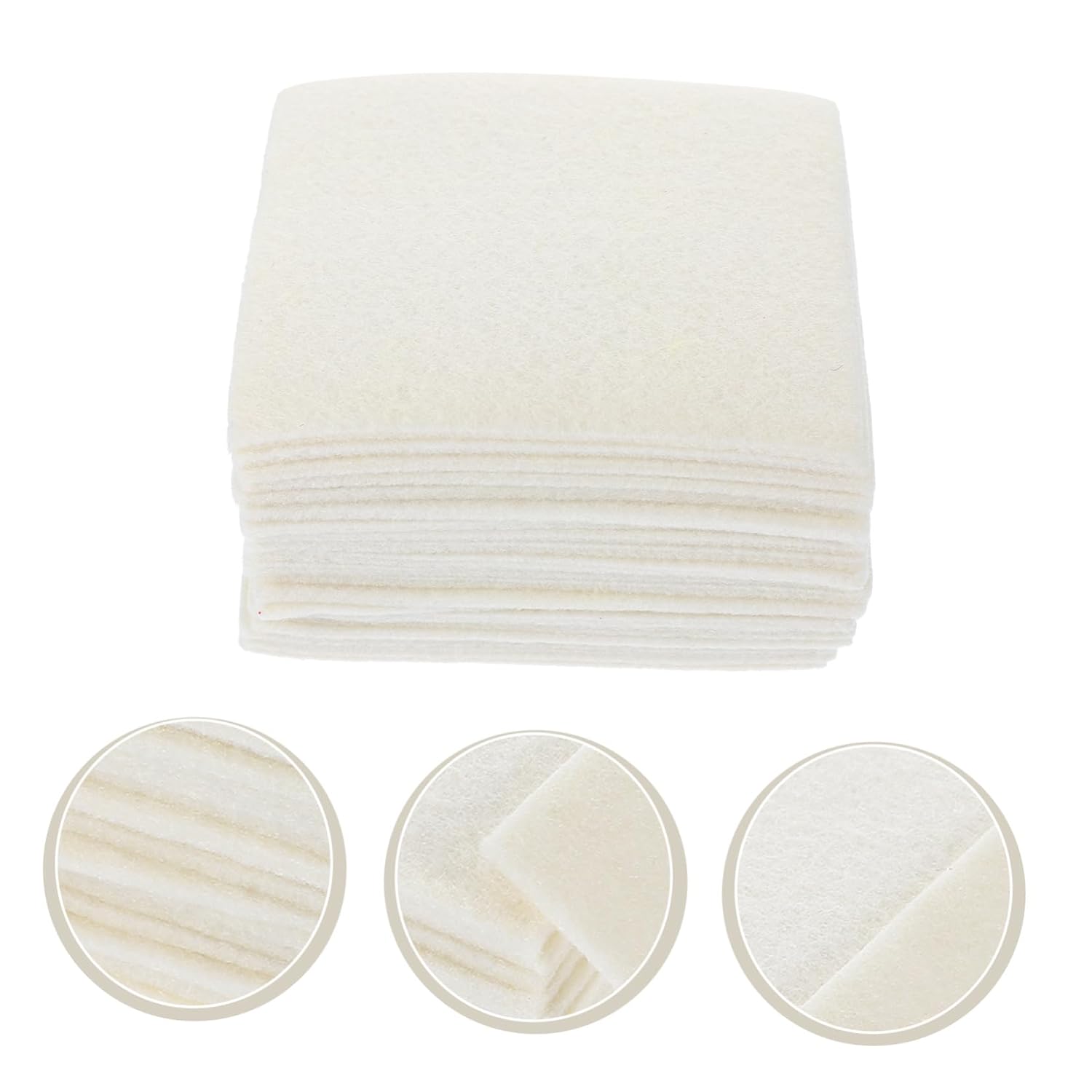 Ipetboom 20Pcs Hair Perm Heat Insulation Mats Cotton Pads for Hairdressing Protective Accessories Compact Heat-resistant Pads for Salon Perming and Curling Use