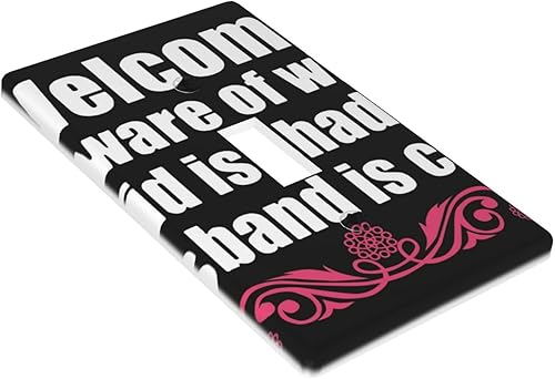 Miniatura 7 de Canarias Single Toggle Light Switch Plate Cover Decor Wall Plate Decorative Outlet Cover For Home Bedroom Kitchen 4.5 * 2.76 Inches