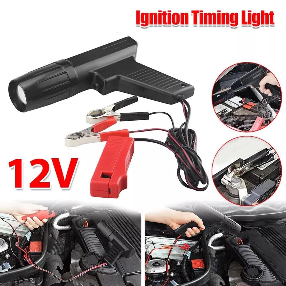 Strumento di rilevamento temporizzazione accensione compatto ed efficiente 12 V luce stroboscopica digitale adatta per varie applicazioni automobilistiche