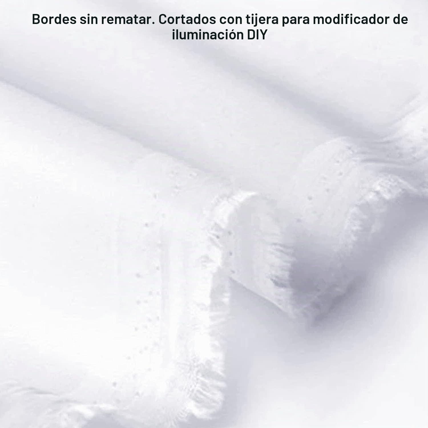 Fotoconic Tela difusora de luz de 2 yardas x 67 pulgadas / 2 x 1.7 metros, modificador sin costuras de seda de nailon blanco para fotografía, caja de luz y modificador de luz