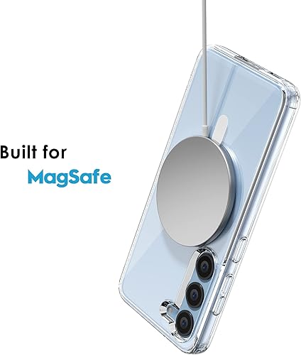 Miniatura 4 de Oakxco Funda magnética transparente para Samsung Galaxy S23 compatible con carga MagSafe funda protectora de ajuste delgado para Galaxy S23 a prueba