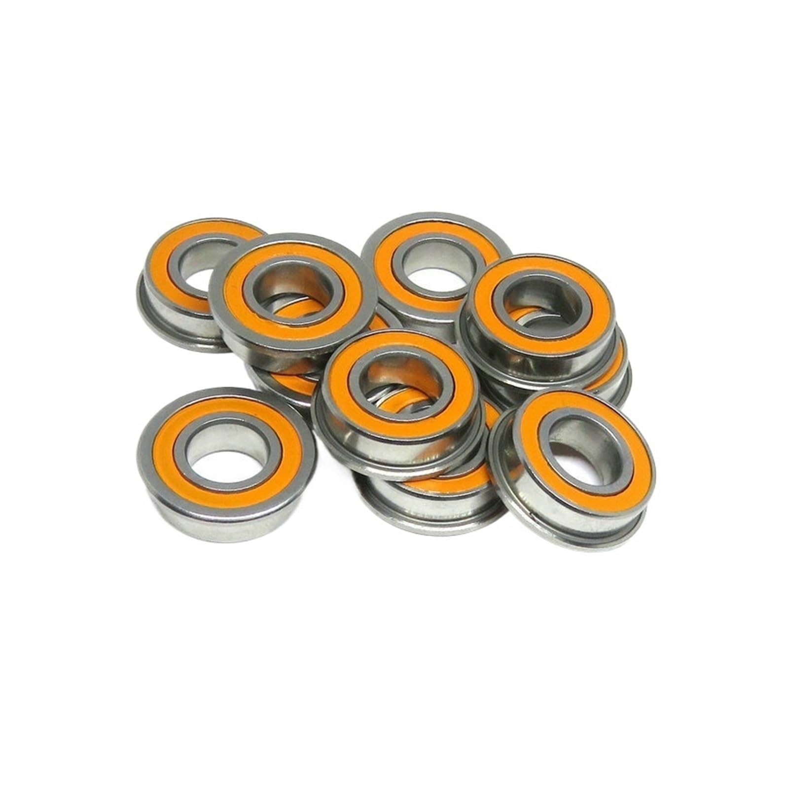 NOBIRTBSA 10 Pieces ABEC7 SF688 2RS 8x16x5 Ceramic Ball Flange Bearing SF688C 2RS RS VORON Mobius 2/3 3D Printer Flange Bearing(SF623C-2OS 3x10x4)