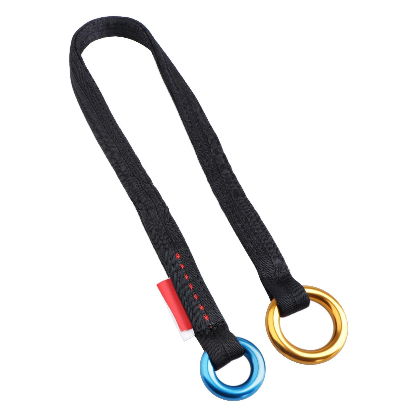 jojomis Tree Arborist Climbing Rope Friction Saver with Aluminum Rings, Tree Protection & Rope Glide – 90cm & 120cm Length Options