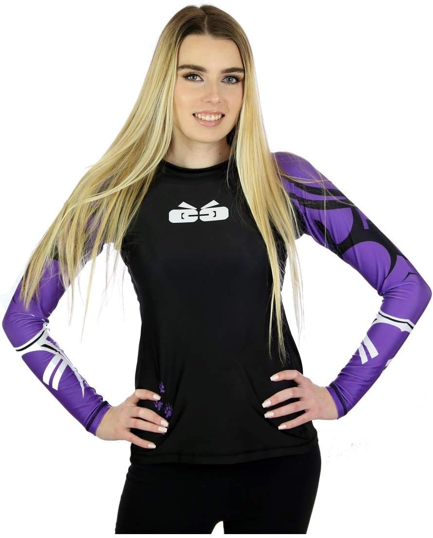 Sicchic Women's Rash Guard BJJ MMA Premium Jiu Jitsu Fighting Grappling Compression Shirt
