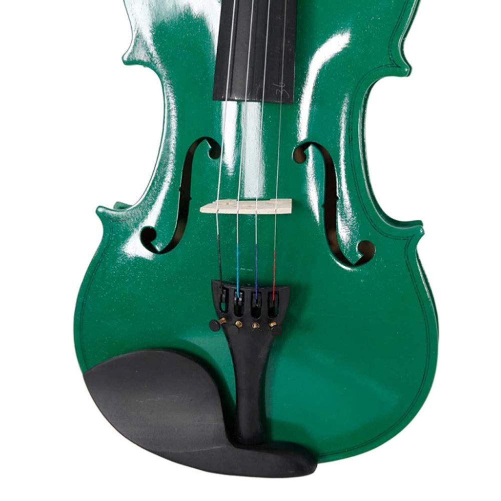 Violino Standard da Studente, per Principianti, Nuova Custodia for Violino Acustico 4/4 Bow Rosin Green - Set di violini for Bambini Principianti Studenti Adulti