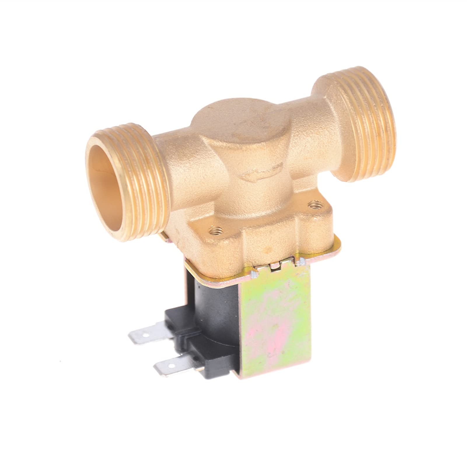 Électrovanne laiton doré 3/4 pouce vanne NC haute précision 12V