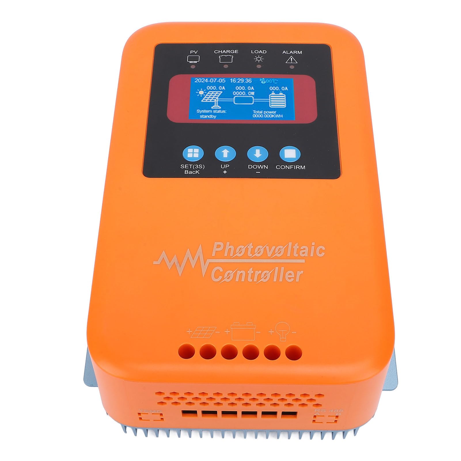 Generic Controlador de Carga Solar MPPT 80A con Pantalla LCD Retroiluminada para Sistemas de Energía Solar Fuera de la Red