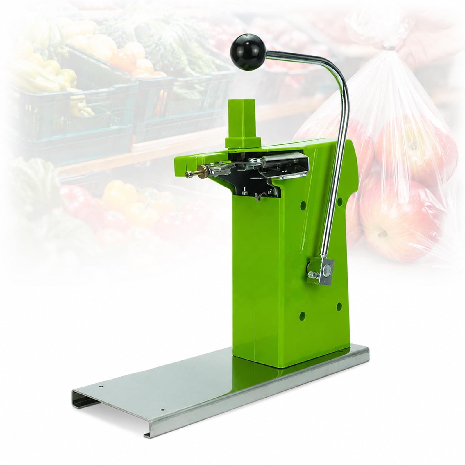 YIYIRAN Manual Clipping Machine, U-Shaped Bag Clipper Sealing Machine for Produce, Bakery, Deli & Sausage Packaging, Tabletop Bag Neck Stapler for Grocery Stores, Markets and Food Shops