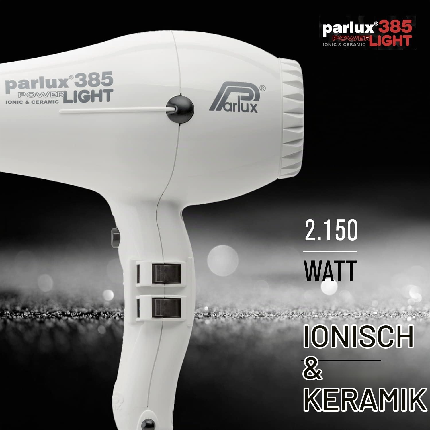 Parlux 385 Powerlight Ionic & Ceramic Weiß - Haartrockner