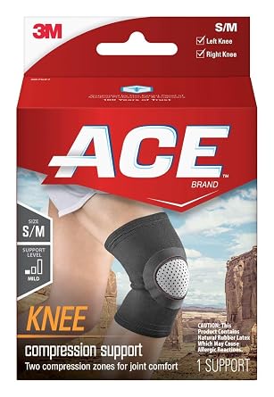 ACETM Brand Compression Knee Support Neoprene, Small/Medium