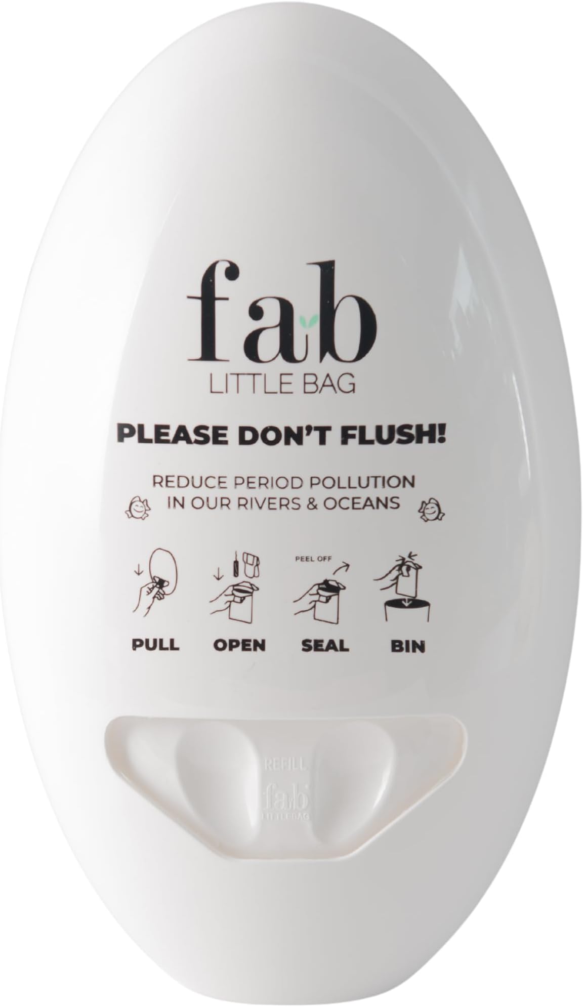 Fab Little Bag Bathroom Dispenser for Disposable Feminine Hygiene Product Bags