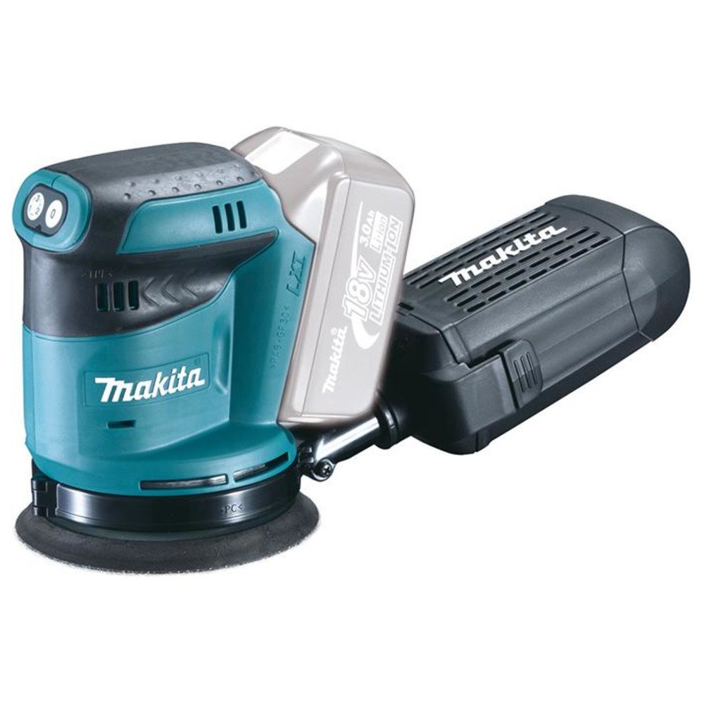 Makita DBO180Y1J Exzenterschleifer 18 V / System Kit mit 1 Akku im Makpac, 13 x 210 mm