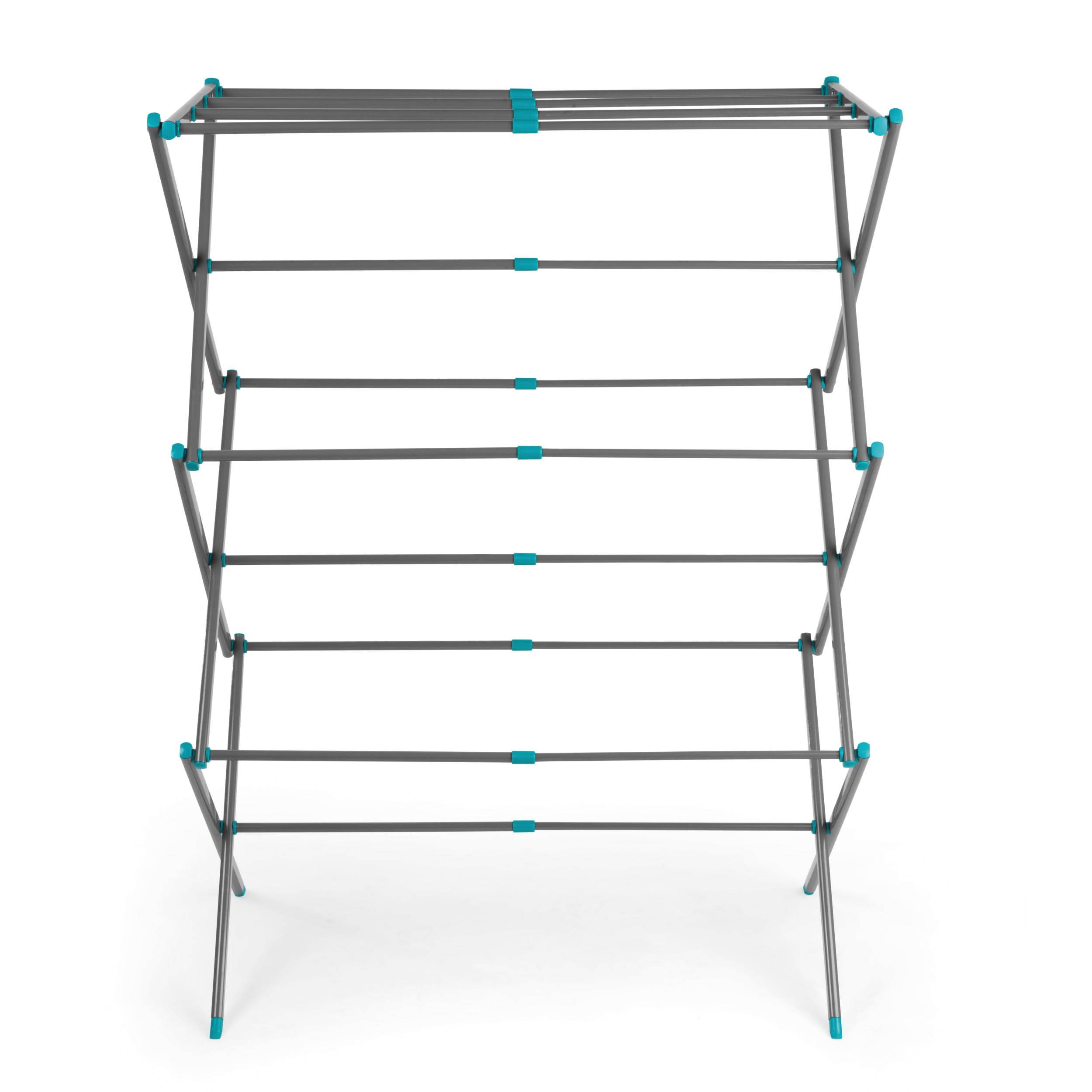 Beldray LA077615EU7 Expandable Clothes Airer – Adjustable Indoor Collapsible Drying Rack, Holds Up To 7kg Of Wet Washing Over 3 Tiers, 7M Line Space, Foldable For Compact Storage, Expands 40-65cm Wide