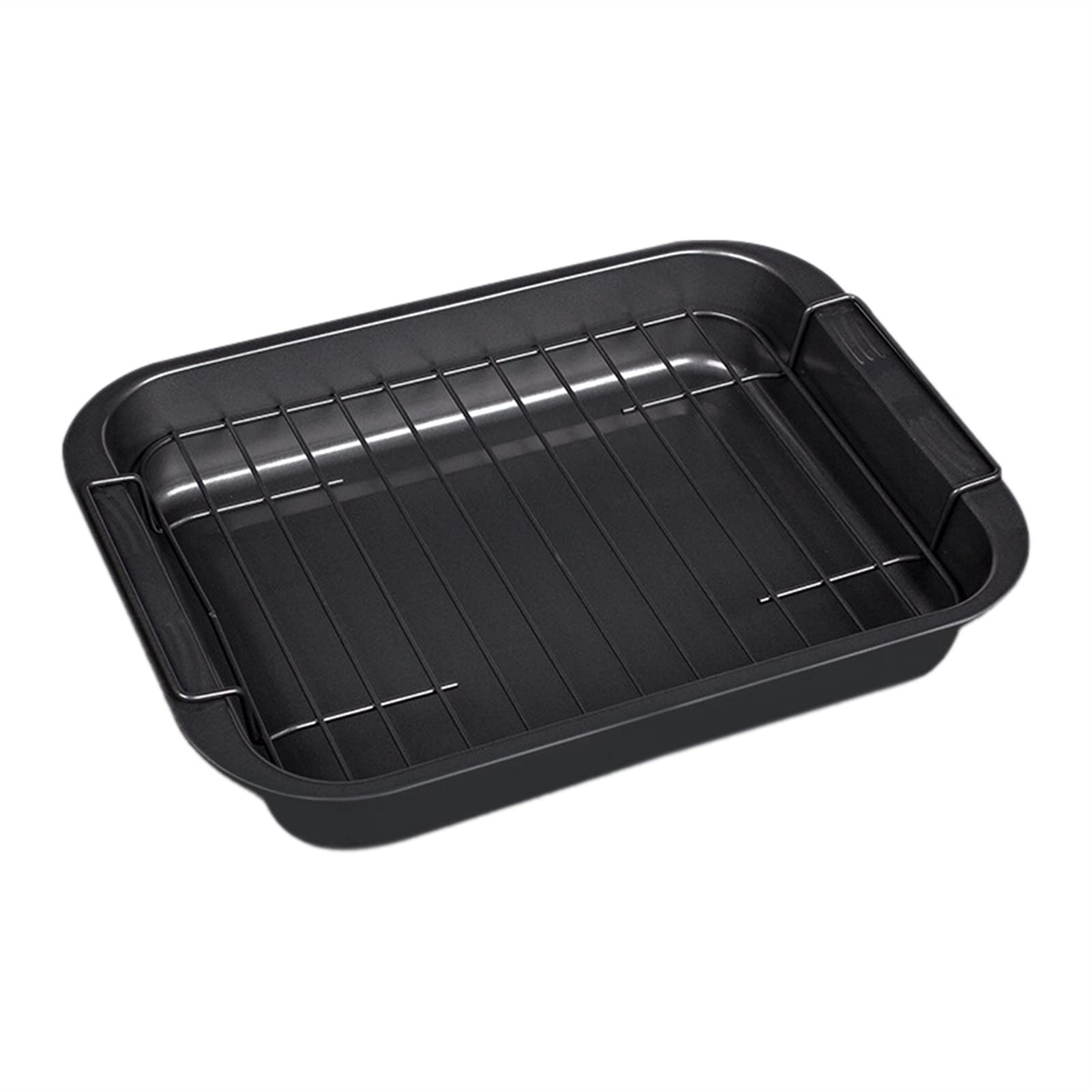 Juego de bandejas para Hornear antiadherentes de Acero al Carbono con Rejilla para Enfriar, Bandeja para Hornear Galletas