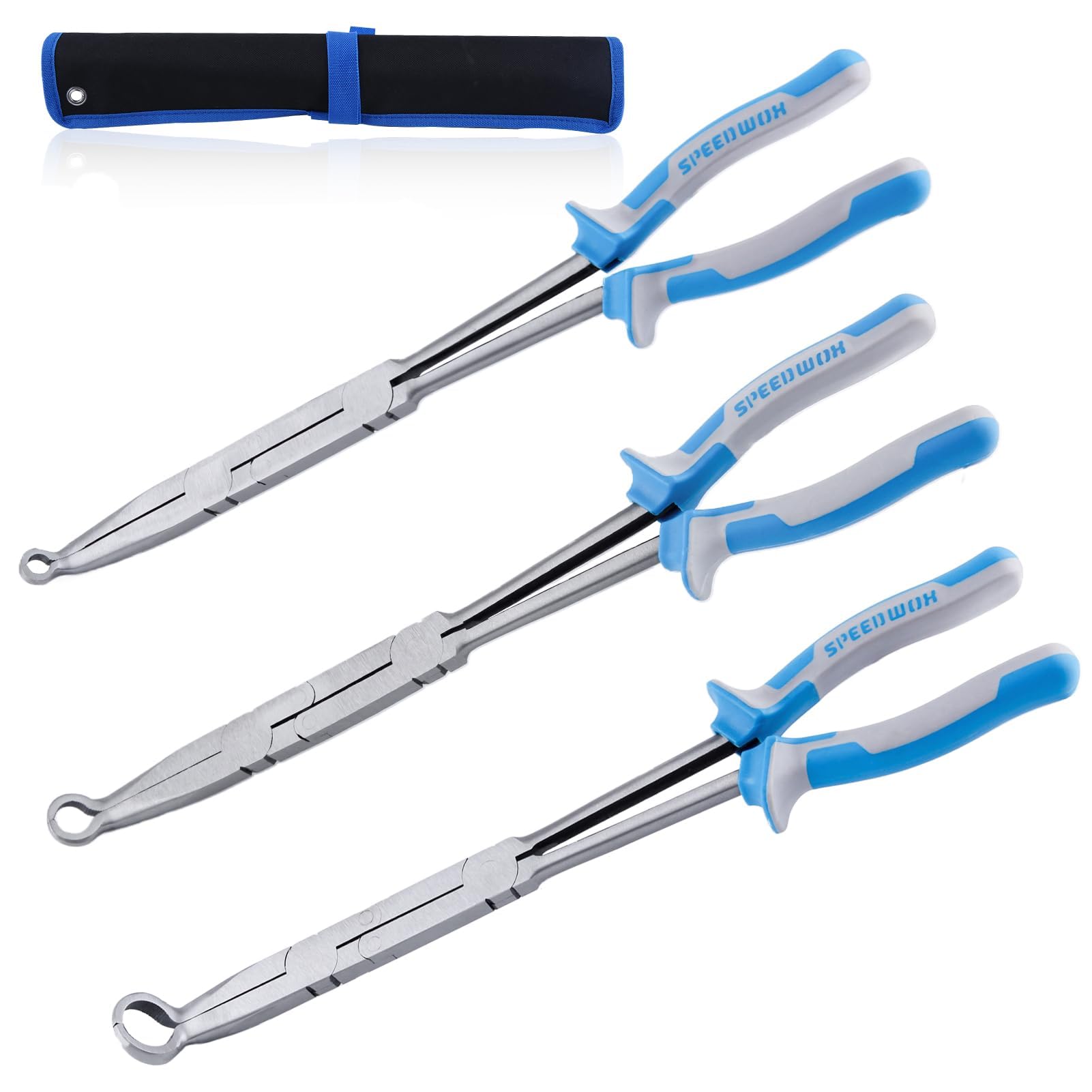 SPEEDWOX Long Reach Hose Grip Pliers 11 Inch Long Reach Ring Nose Plers Spark Plug Removal Wires Gap Tool Clamp Automotive Tools - View #11