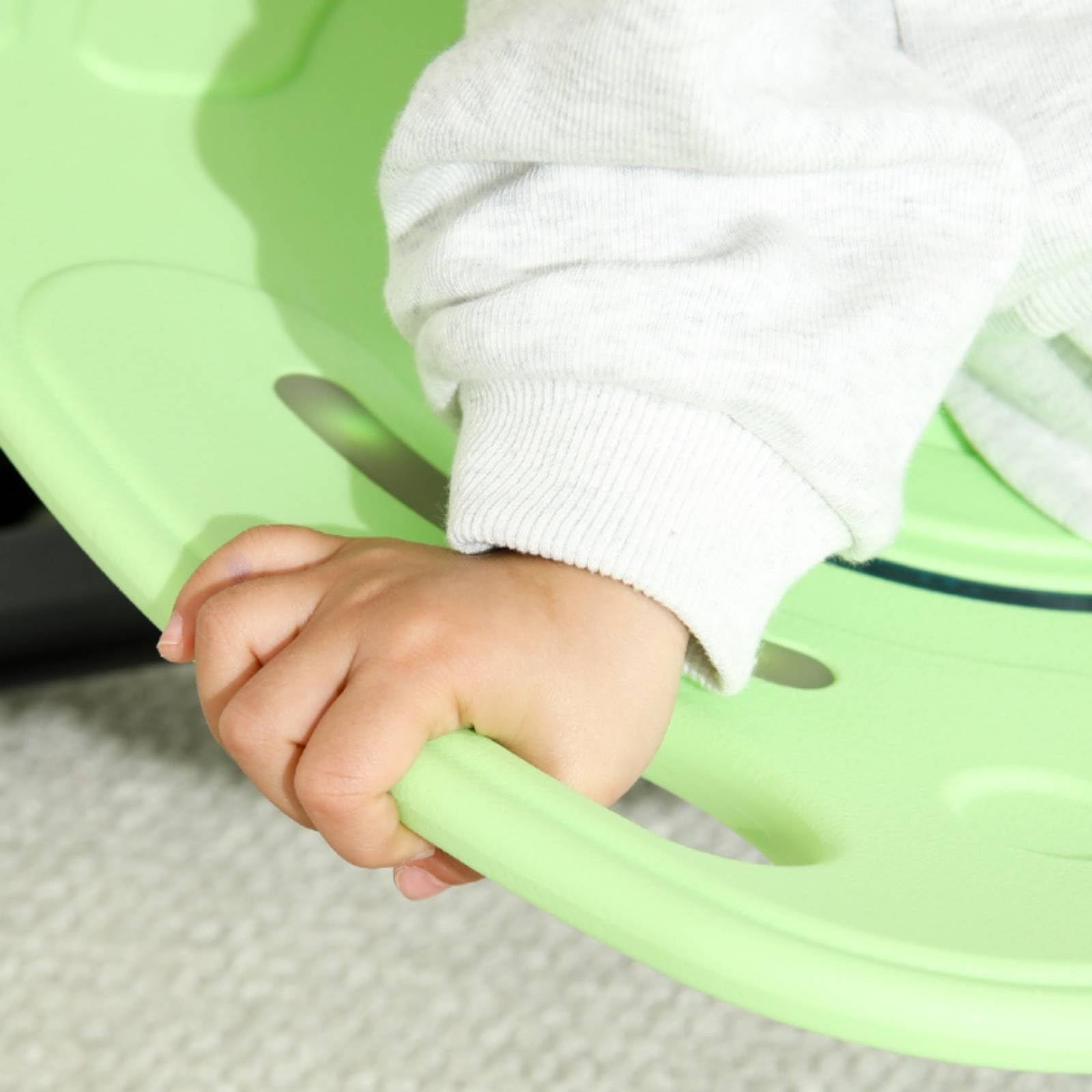 Sedia Girevole per Bambini Sedia Rotante Sedia Equilibrio Seduta attività con Seduta Modellata Stabile E Base Circolare in Metallo Adatta per Esercizi, Verde