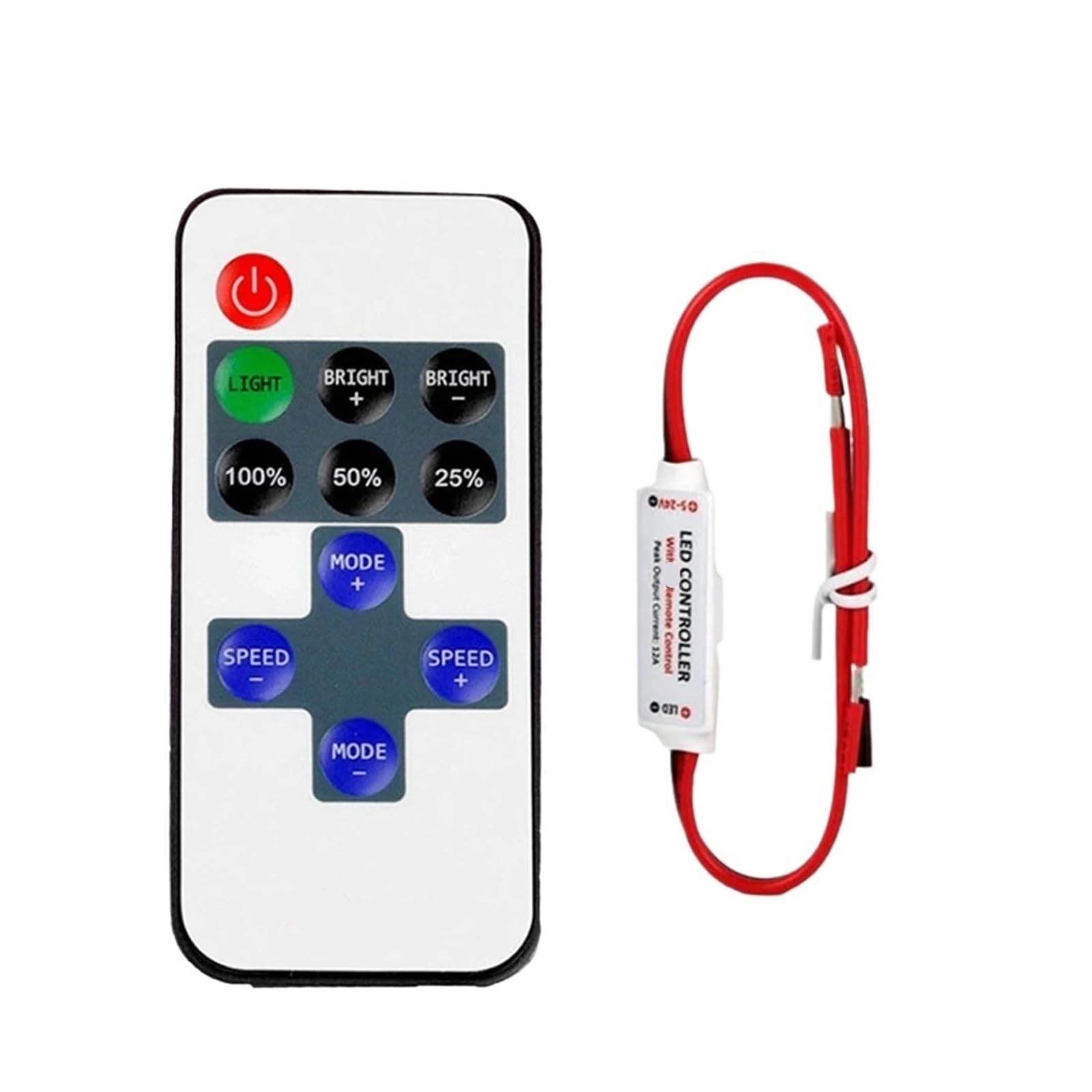 Gradateur LED 11 boutons avec modes dynamiques et variation d'intensité