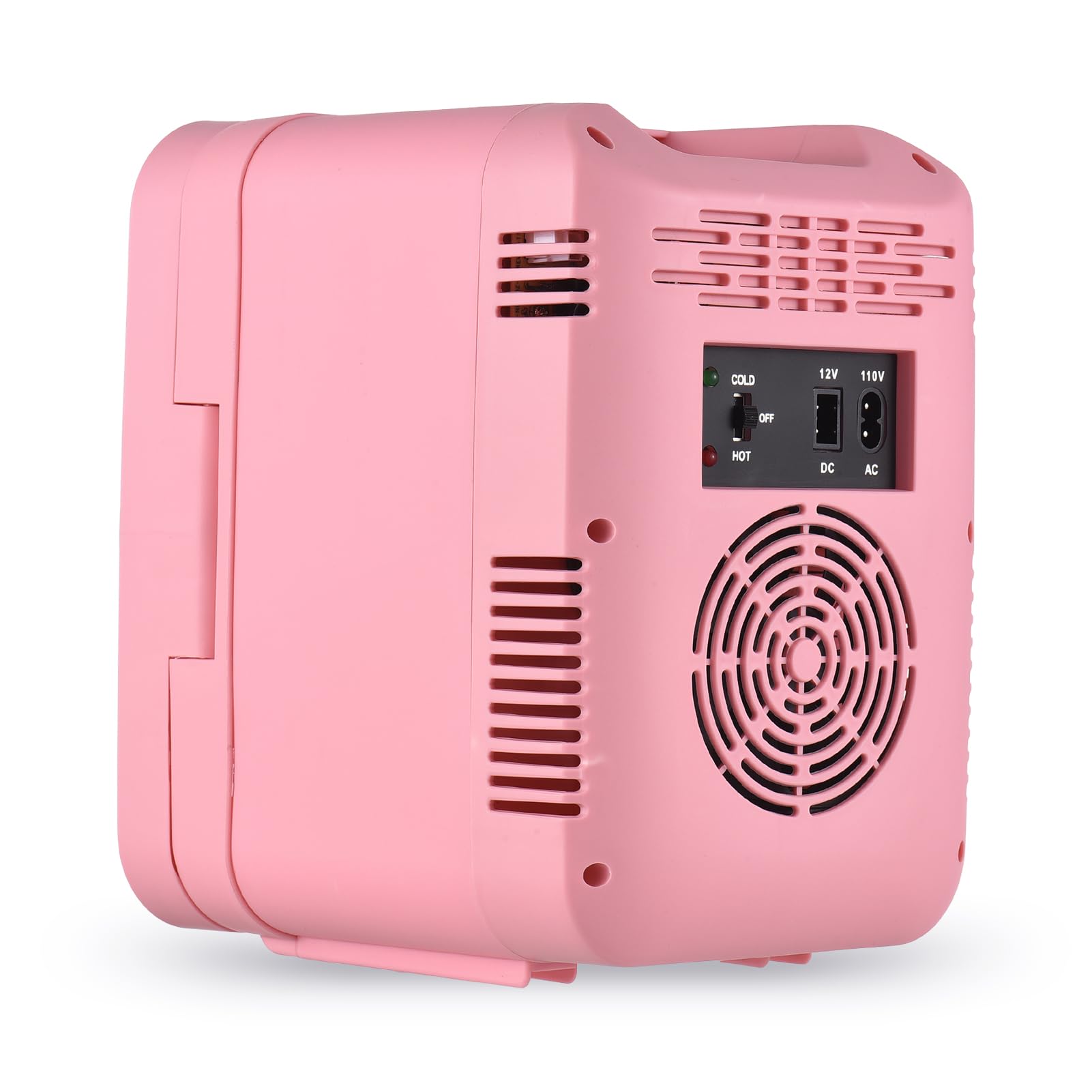Brrnoo Frigo 4L per Cosmetici e Cura della Pelle con Specchio LED Dimmerabile, Funzione Refrigerazione/Scaldavivande, Alimentazione 12V, Adatto per Casa e Viaggio, Spina Europea
