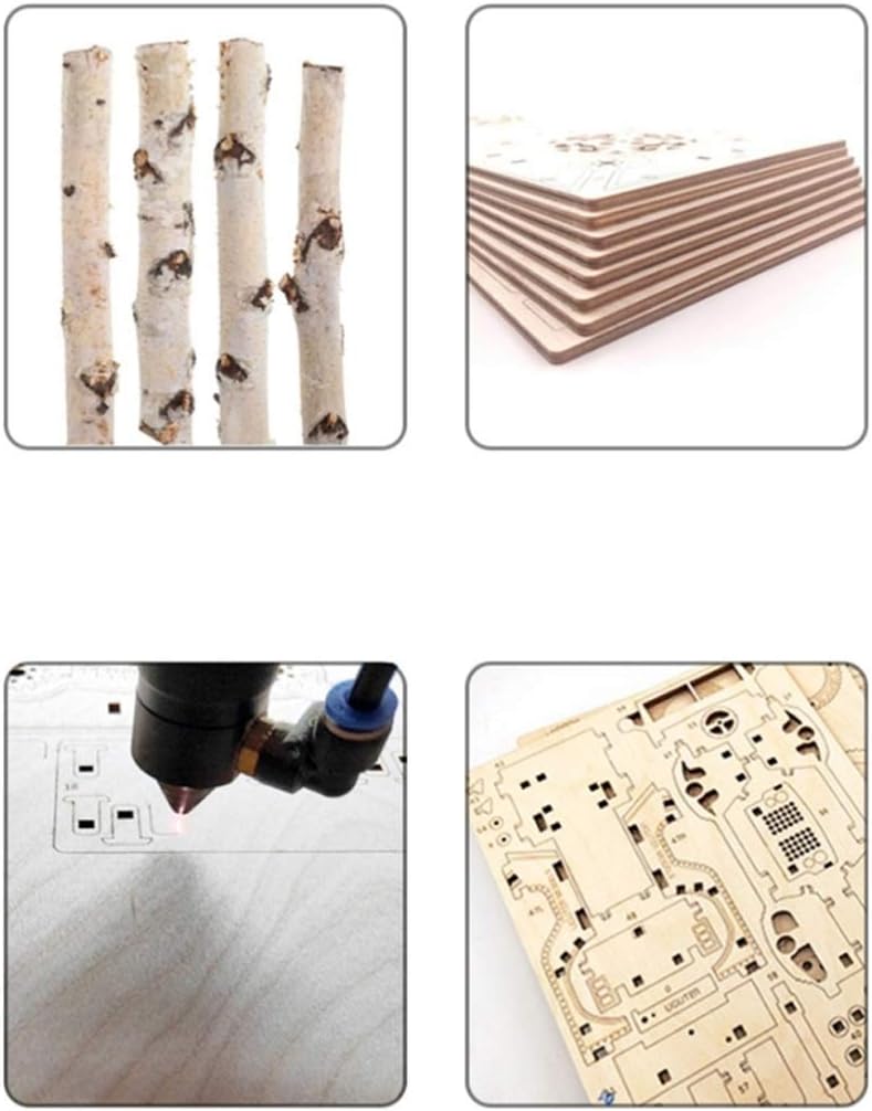 Handmade Wooden Music Box Mechanical Transmission Jewelry Wooden Assembled Woman Flowers for Girlfriend Wife Douyin Net Red Birthday Gift
