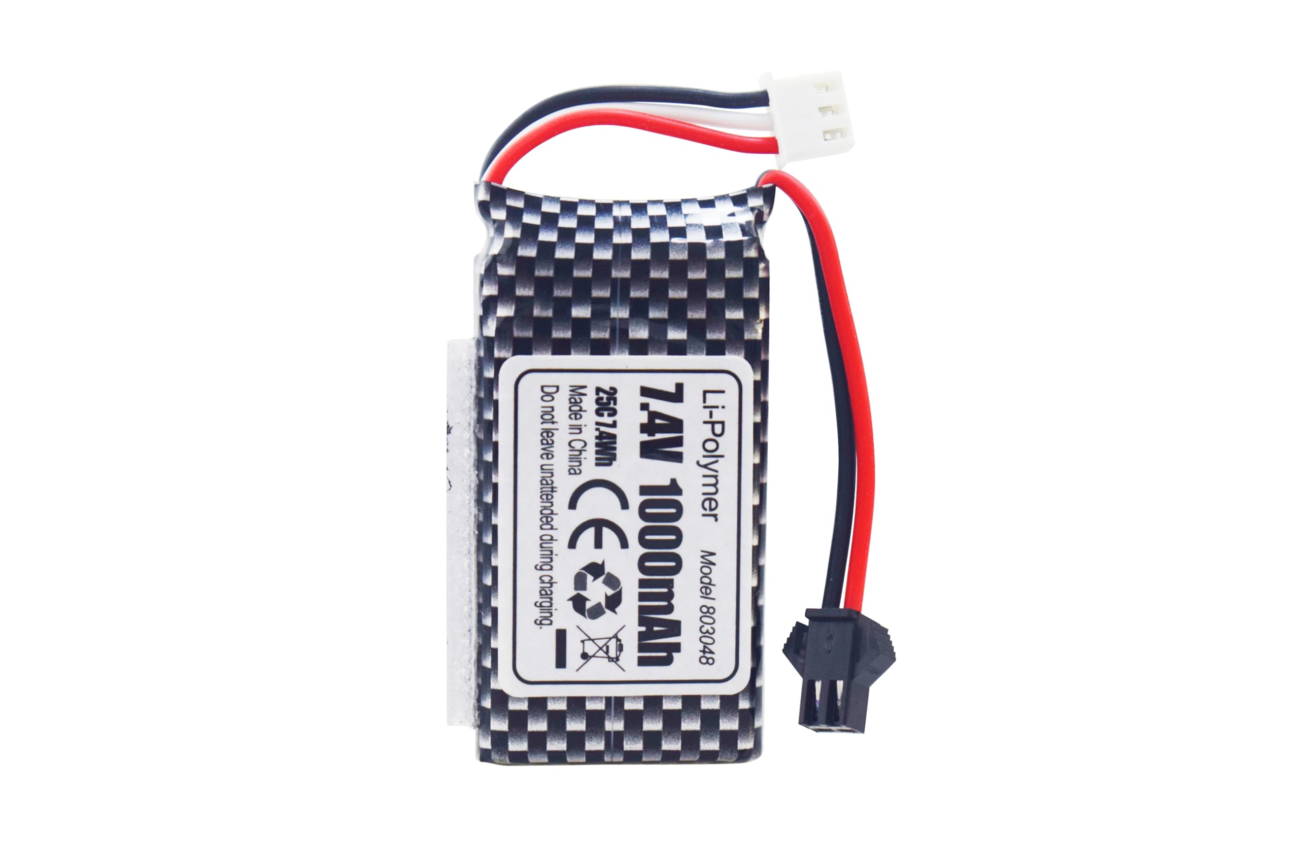 2PCS 7.4V 1000mah 2S SM-2P Plug Lipo batteria con 2-in-1 caricabatterie per 1601AMP 1601AMP2 1601AMP3 RC Veicolo anfibio RC Veicolo RC Barca RC Drone Batteria