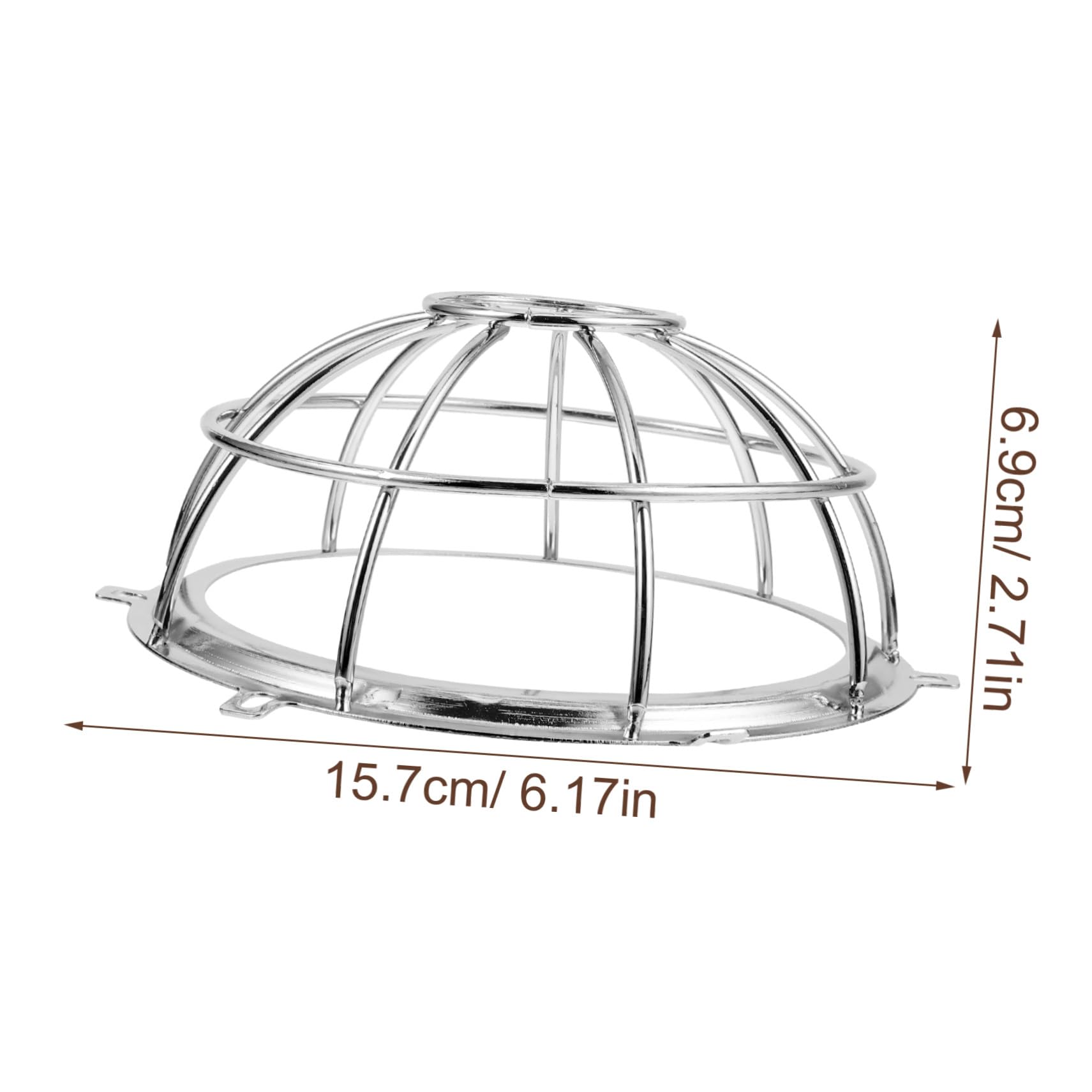 Hohopeti 4 Piezas Protector Metálico para Detector de Alarma Resistente y Decorativo Protectora para Avisador de Humos Jaula para Rociadores Incendios Instalación Rápida y Duradera para