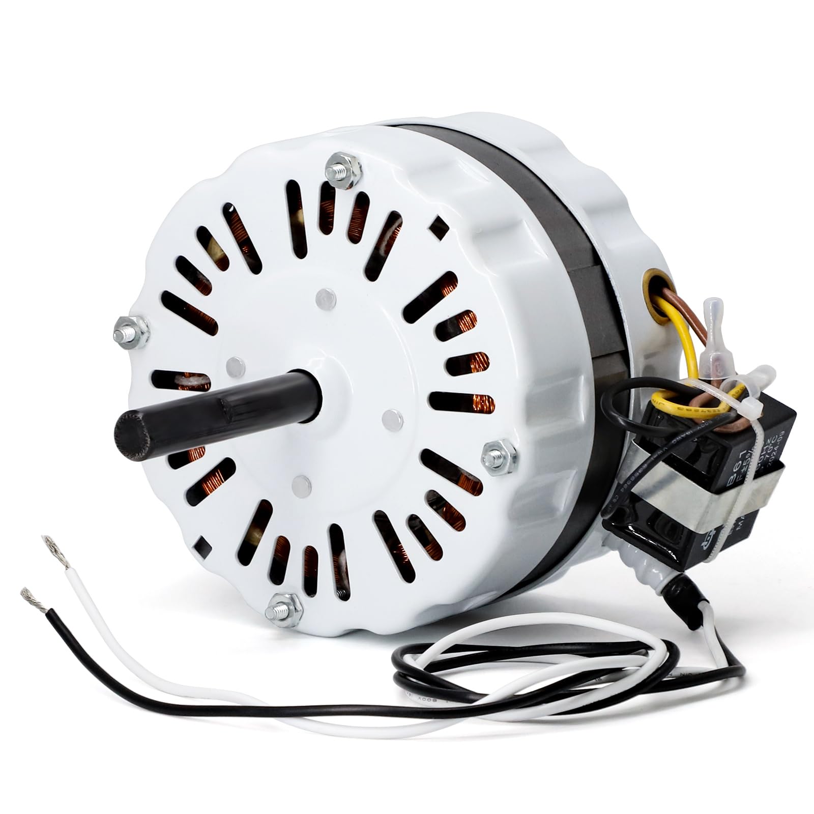 Photo 1 of Criditpid 35407 Attic Fan Motor Replacement for F0812B3146, F0816B4732, F0816B4732A, DREPSC-127/20-4P1SP 5" Motor, Air Vent Motor Include 1 pcs Capacitor 8?F/250V.