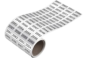 MECCANIXITY Consecutive Number Stickers (2001-3000) for Numbering and Classification
