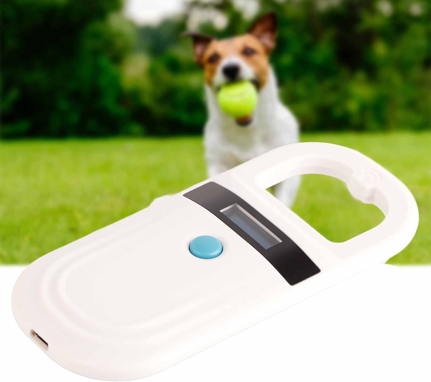 Pet Microchip Scanner, RFID EMID Animal Handheld Reader 134.2kHz Scanner for Microchips for Pets Support FDX-B (ISO11784/11785) EMID USB Rechargeable Chip Reader