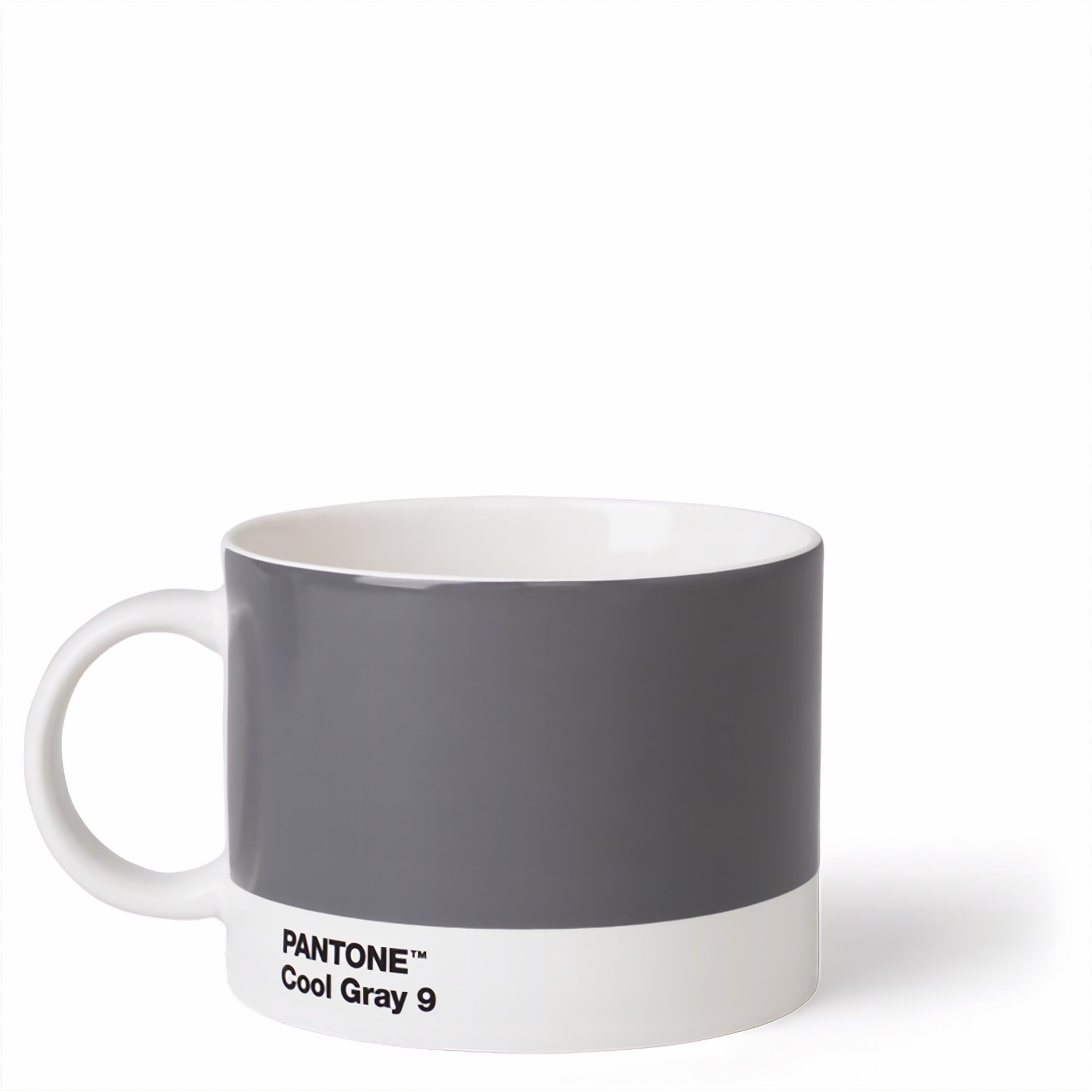 Copenhagen Design Pantone Cup, Tea/Coffee Mug, fine China (Ceramic), 475 ml, Grey, Cool Gray 9 C, Porcelain, one Size