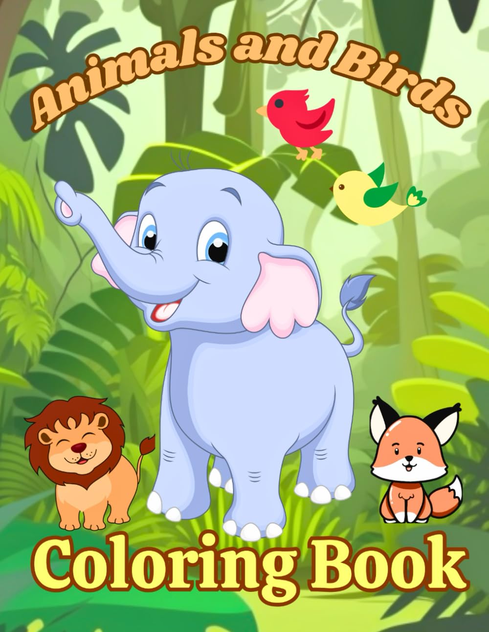 kids Coloring Book: Animal Coloring Book for Kids, Fun and Relaxation, 50 Easy Coloring Pages