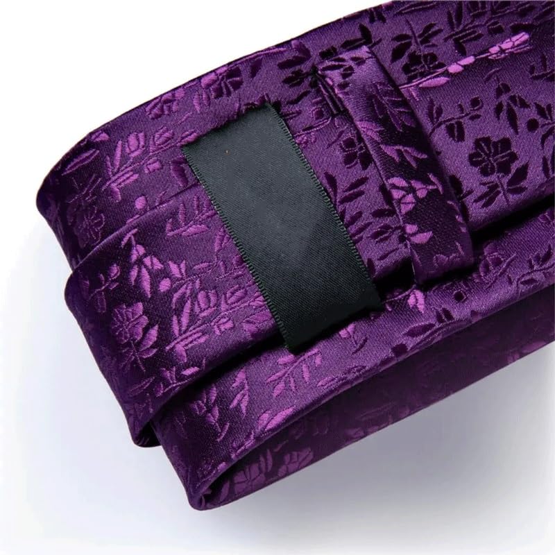 Corbata para hombre con diseño floral de seda miniatura 5