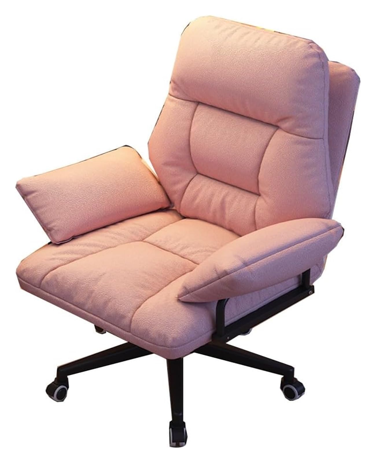 NZPOST Chair Office Chair Ergonomic Executive Chair, Task Chairs with Wheels, Computer Desk Chair with Adjustable Height Swivel Rolling Vanity Chair (/ Grey Wolf)