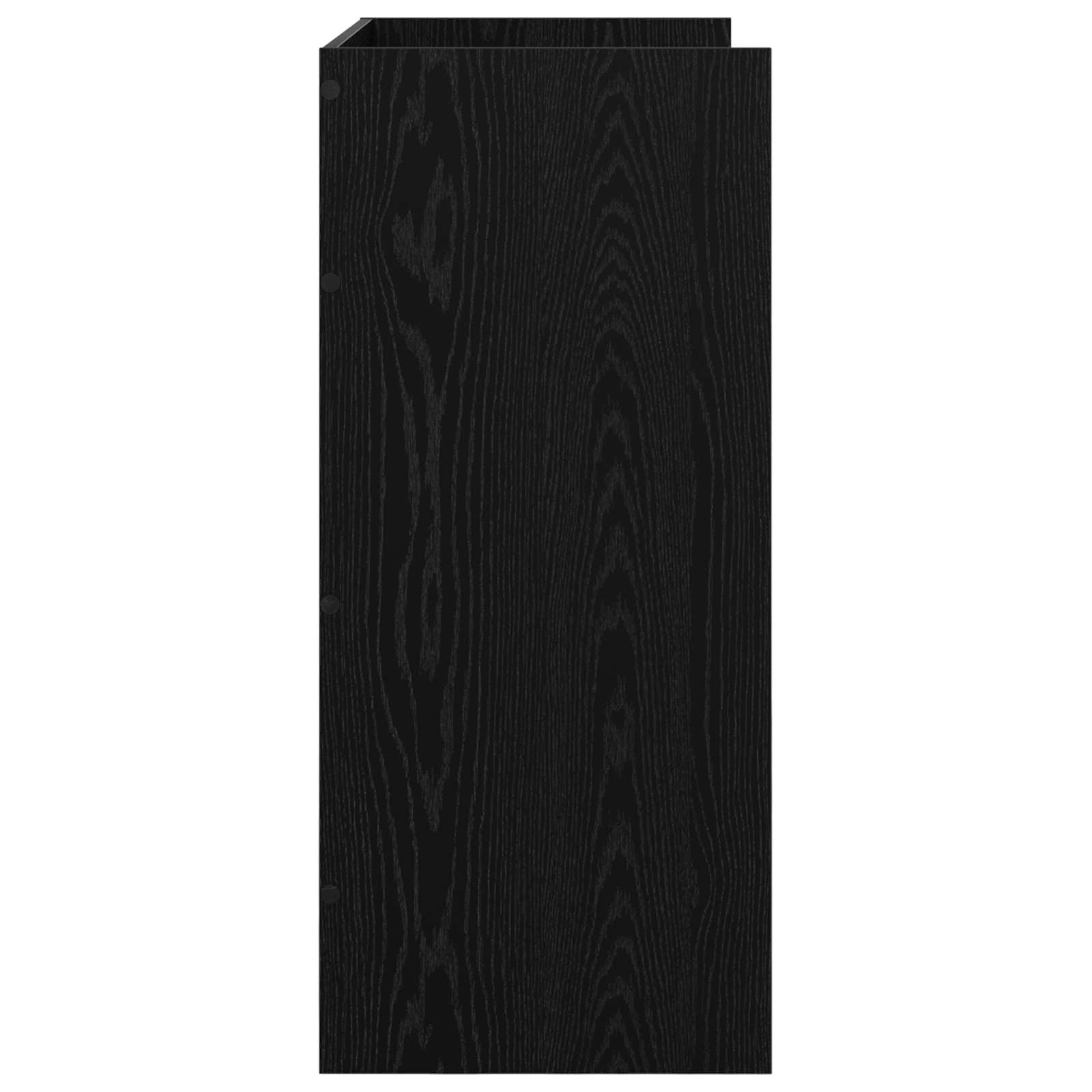 vidaXL Mesa de DJ Roble Negro 82 x 45 x 102 cm Madera de ingeniería, Mesa DJ en Forma de U, Espacio Moderno y ergonómico, Equipo de Audio Multifuncional, estación Profesional