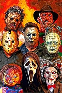 5D Halloween Horror Movie Diamond Painting Kits for Adults Diamond Art Paint with Diamonds DIY Painting Kit Paint by Number with Gem Art Drill and Dotz 12" X 16"