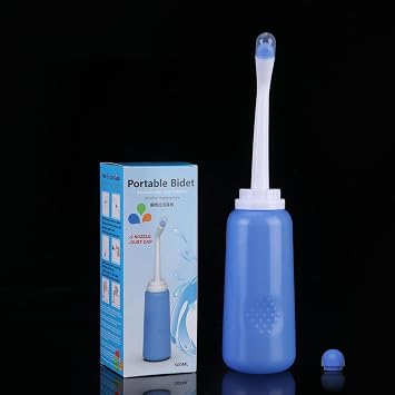 Portable Bidet Sprayer for Toilet - 500ML Perineal Bottle Travel Bidet for Postpartum Care, Perineal Spray Wash Bottle Water Bottle for Camping Men Women Kids