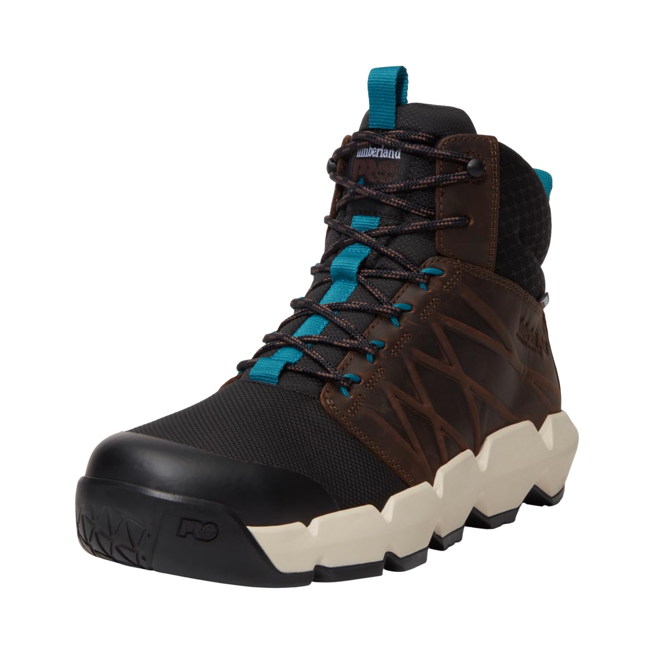 Photo 1 of ***DIRT MARKS*** Timberland PRO Men's Morphix 6 Inch Composite Safety Toe Waterproof Industrial Casual Sneaker Boot, Brown/Blue, 11M
