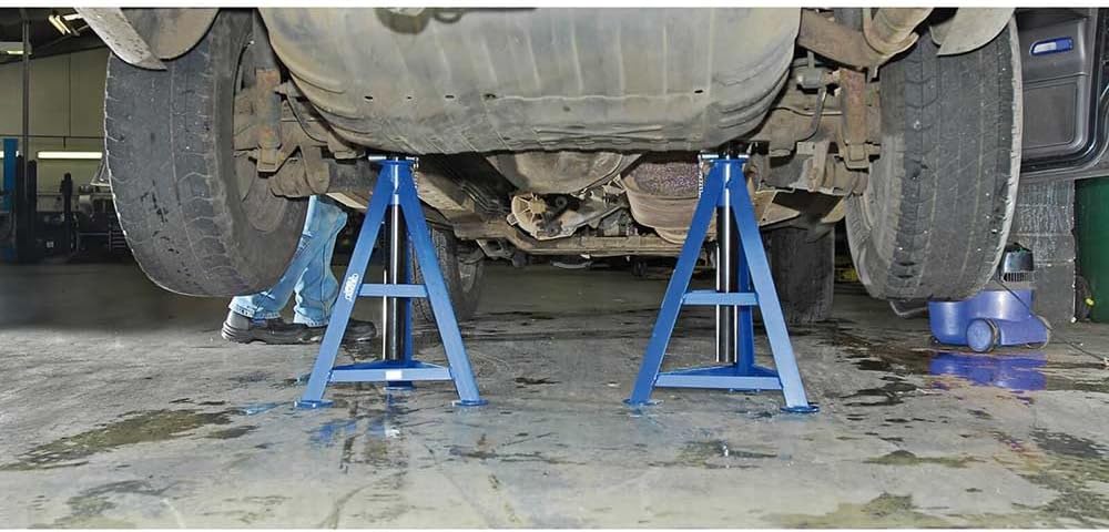 Draper 54722 Expert Axle Stand, 6 Ton Capacity, 870mm Height, Blue, Pack of 2