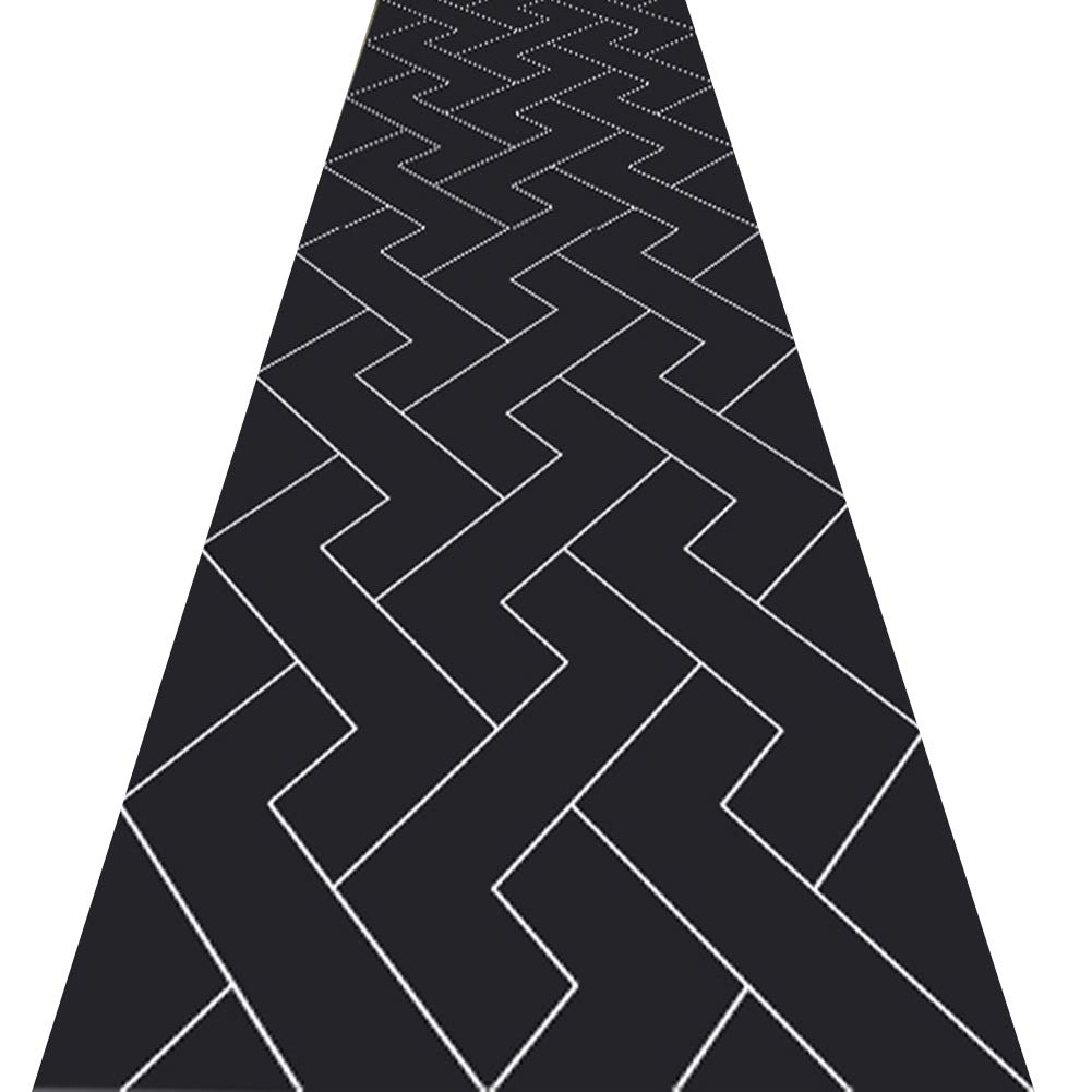 Alfombras de pasillo largo geométricas en poliéster lavable y resistente ZRUYI