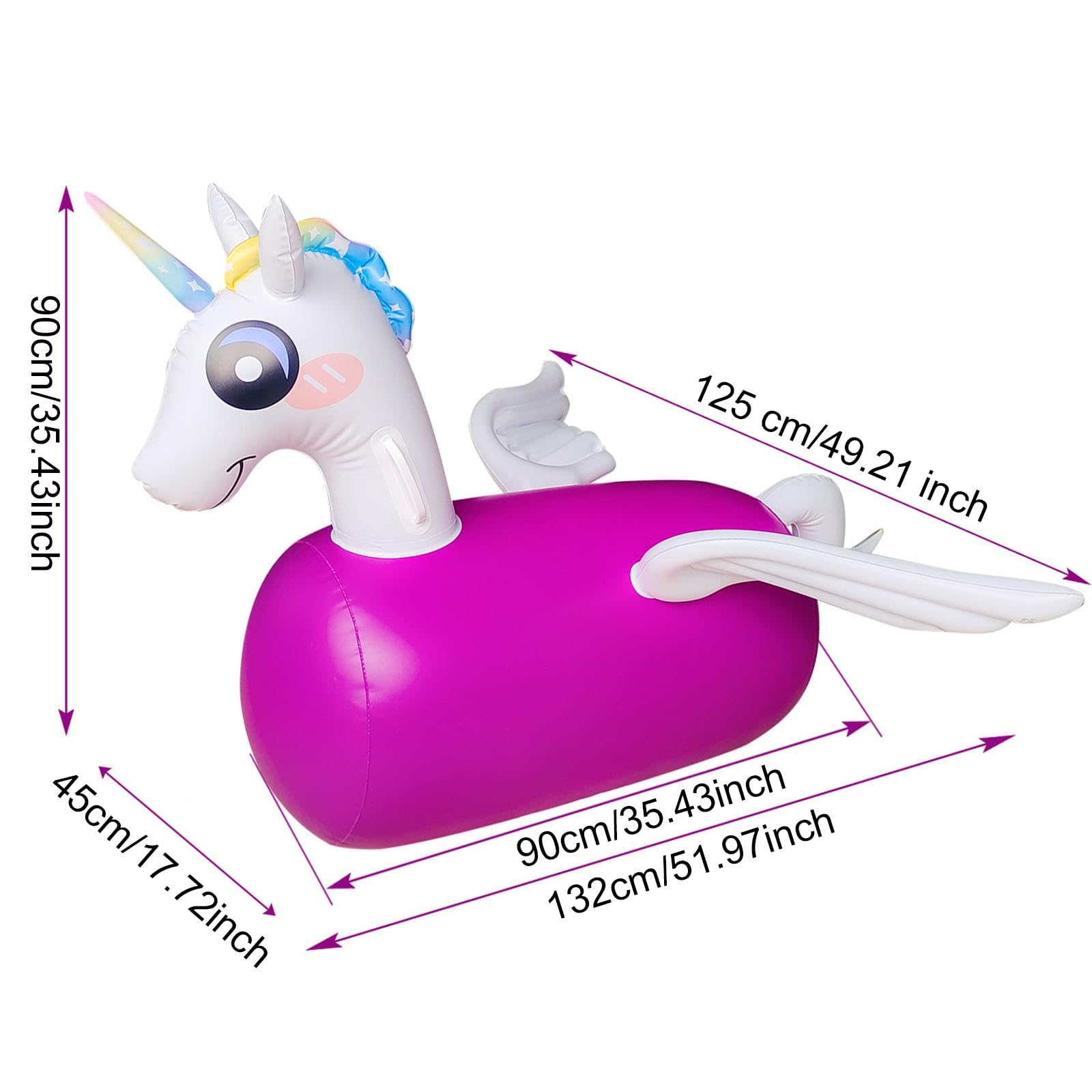 Aufblasbares Einhorn Hüpfspielzeug für Kinder, für Park Und Garten