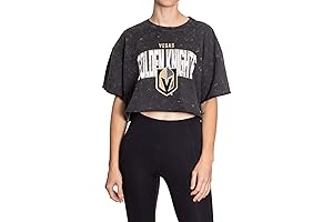 Calhoun NHL Vegas Golden Knights Women's Oversized Hockey Cropped T-Shirt