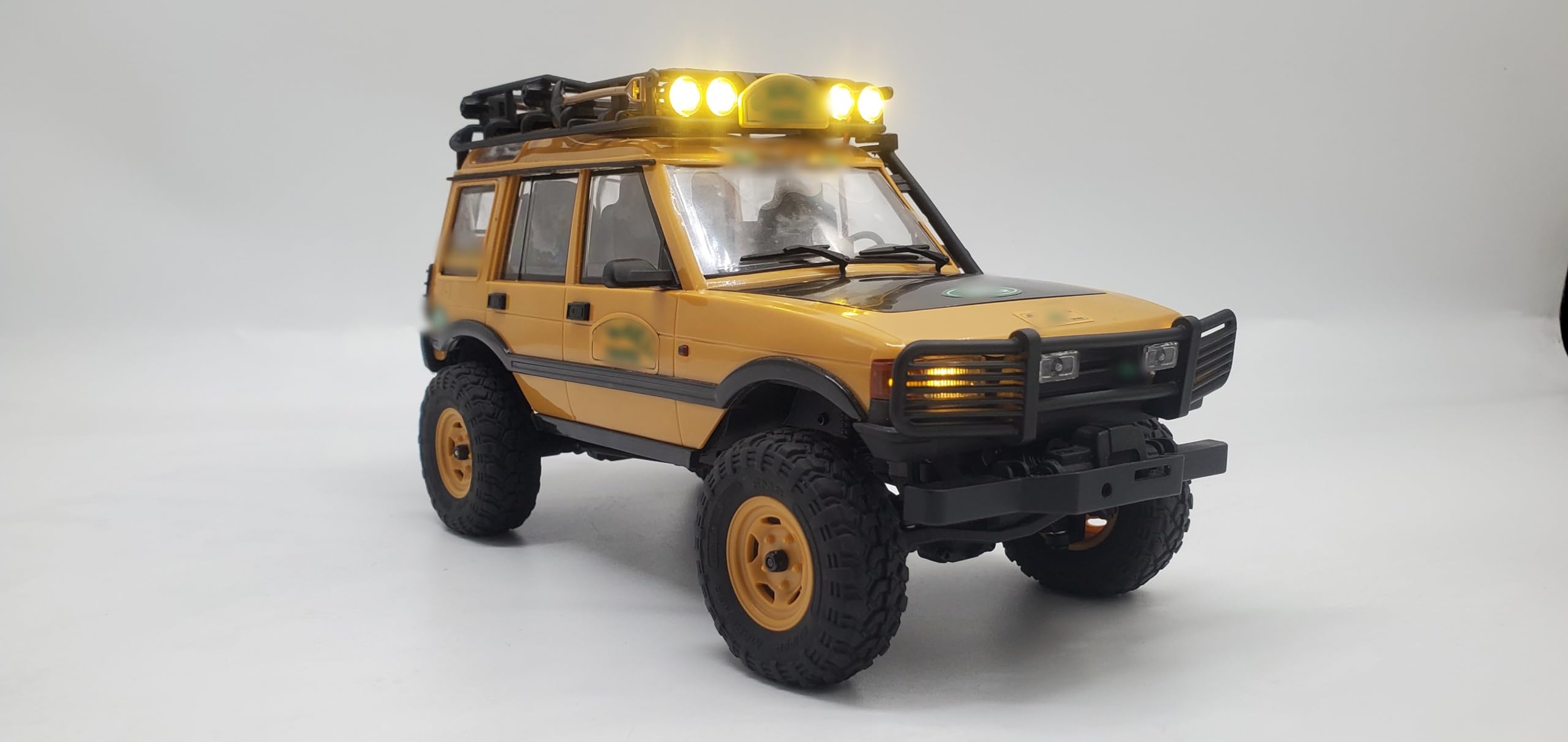 Palumma RC Car LED Light Set for FMS fcx24m 1:24 Upgrade Accessories, Include Front Turn Signal, Rear Brake Lights & Rear Steering