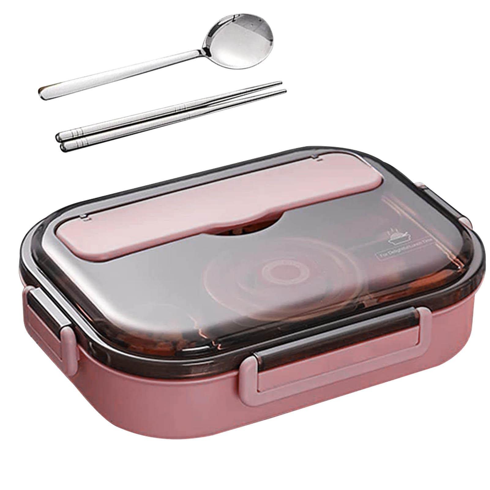 JSLOVE Salat-Bento-Box Mit 4 Fächern – 1,7 Liter, Auslaufsicher, Inkl. Eisbeutel & Dressingbecher